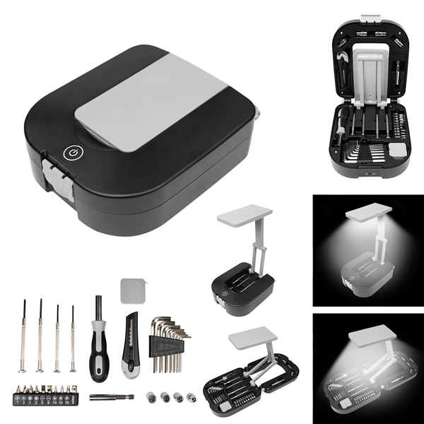Custom 30 Piece Tool Kit With Light