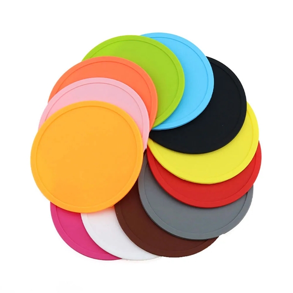 Non-Slip Silicone Drink Coasters - Non-Slip Silicone Drink Coasters - Image 0 of 5