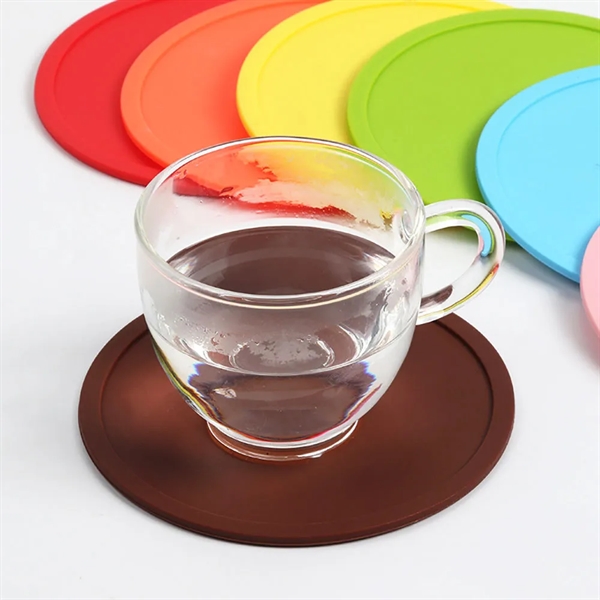 Non-Slip Silicone Drink Coasters - Non-Slip Silicone Drink Coasters - Image 5 of 5