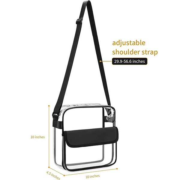 Clear Crossbody Stadium Bag - Clear Crossbody Stadium Bag - Image 2 of 3