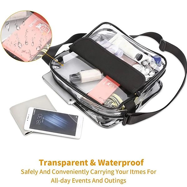Clear Crossbody Stadium Bag - Clear Crossbody Stadium Bag - Image 3 of 3