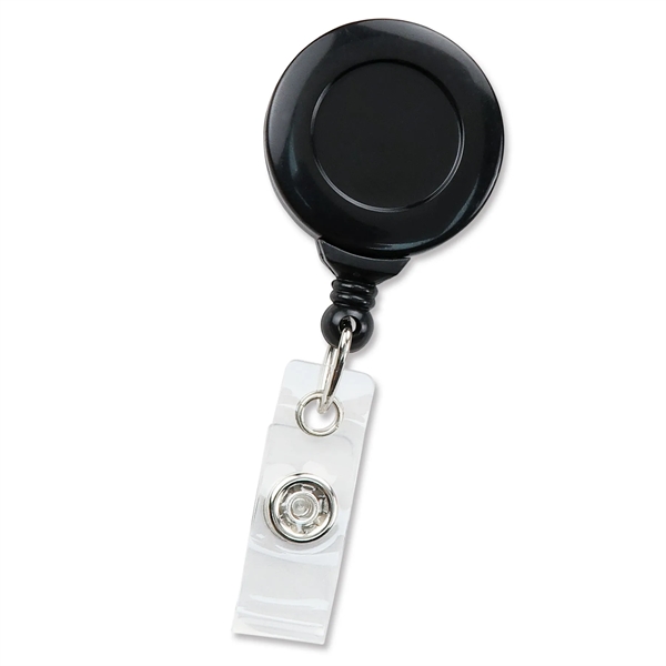 Economy Round Plastic Custom Badge Reel w Standard Belt Clip - Economy Round Plastic Custom Badge Reel w Standard Belt Clip - Image 2 of 7