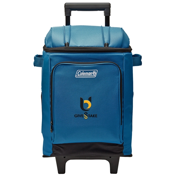 Coleman 42-Can Wheeled Soft Cooler with Liner - Ocean - Coleman 42-Can Wheeled Soft Cooler with Liner - Ocean - Image 2 of 2