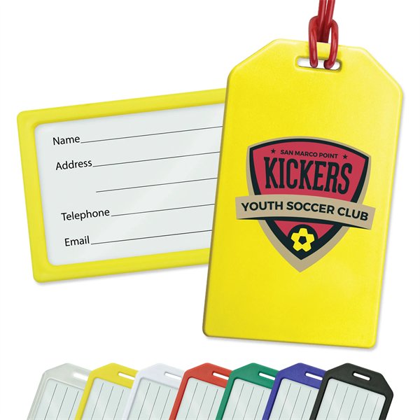 Rigid Plastic Luggage Tag Holders - Rigid Plastic Luggage Tag Holders - Image 0 of 9