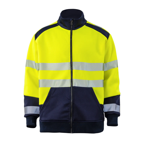 Hi Vis Class 3 Segmented Tape Safety Jacket w/ Pocket - Hi Vis Class 3 Segmented Tape Safety Jacket w/ Pocket - Image 0 of 1