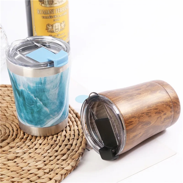 10 oz Wood Tumbler Bpa free Vacuum Insulated Coffee Mug - 10 oz Wood Tumbler Bpa free Vacuum Insulated Coffee Mug - Image 1 of 4