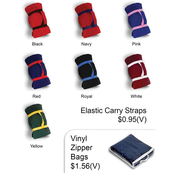 Roll up Fleece Blanket 50" X 60" w/ Matching Whipstitch - Roll up Fleece Blanket 50" X 60" w/ Matching Whipstitch - Image 16 of 16