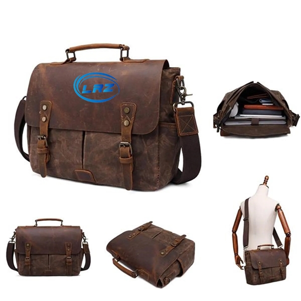 Simple retro crazy horse leather large capacity bag - Simple retro crazy horse leather large capacity bag - Image 0 of 4