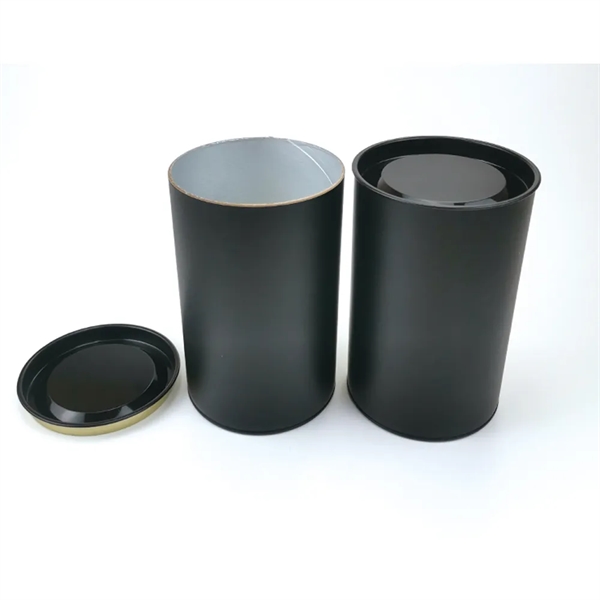 Customized Food Grade Round Paper Tube With Tinplate Cover - Customized Food Grade Round Paper Tube With Tinplate Cover - Image 1 of 5