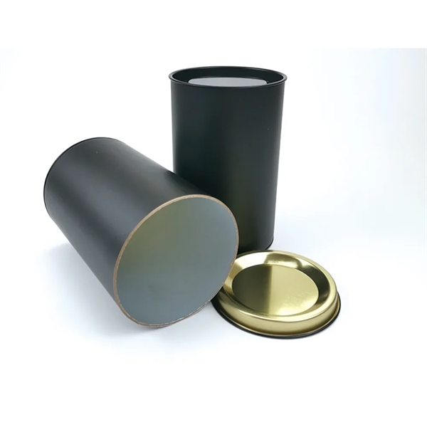 Customized Food Grade Round Paper Tube With Tinplate Cover - Customized Food Grade Round Paper Tube With Tinplate Cover - Image 2 of 5