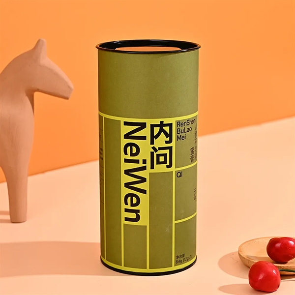 Customized Food Grade Round Paper Tube With Tinplate Cover - Customized Food Grade Round Paper Tube With Tinplate Cover - Image 4 of 5