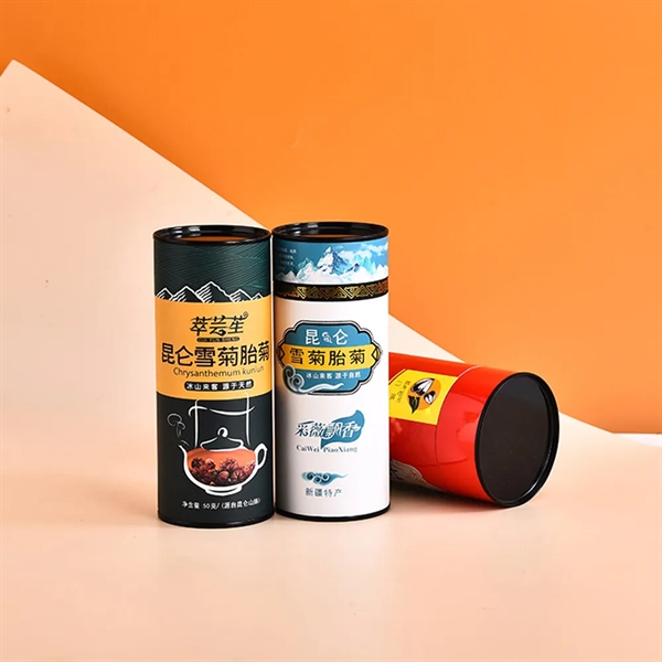 Customized Food Grade Round Paper Tube With Tinplate Cover - Customized Food Grade Round Paper Tube With Tinplate Cover - Image 5 of 5