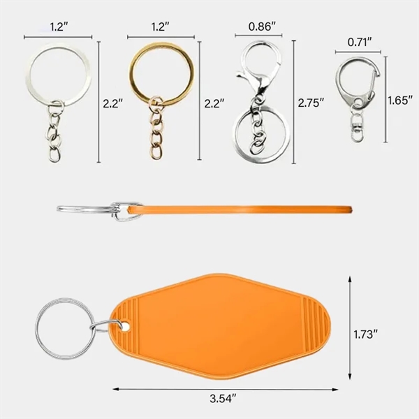 Full color Plastic Vintage Motel Hotel Keychain Tag - Full color Plastic Vintage Motel Hotel Keychain Tag - Image 1 of 47