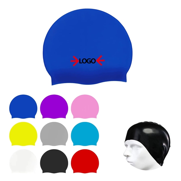 Unisex Silicone Swim Cap MOQ 50 PCS - Unisex Silicone Swim Cap MOQ 50 PCS - Image 0 of 1