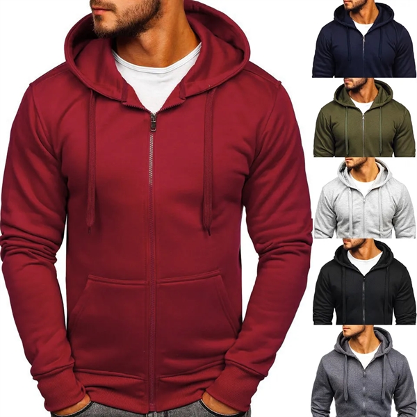 Essentials Full-Zip Hooded Fleece Sweatshirt - Essentials Full-Zip Hooded Fleece Sweatshirt - Image 0 of 1