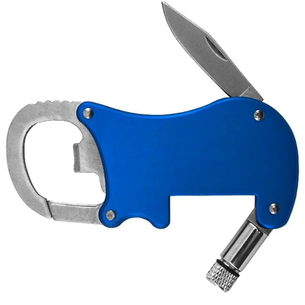 Bottle Opener Carabiner With Flashlight - Bottle Opener Carabiner With Flashlight - Image 1 of 3