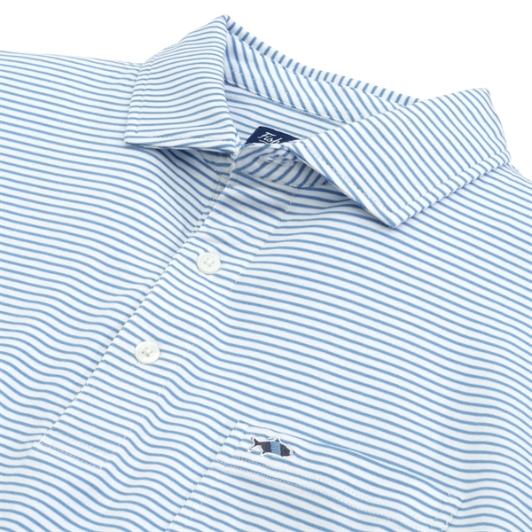 Fish Hippie - Pamlico Stripe Polo - Fish Hippie - Pamlico Stripe Polo - Image 3 of 3