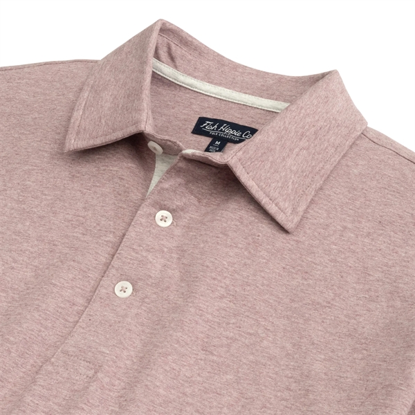 Fish Hippie - Heathered Beacham Polo - Fish Hippie - Heathered Beacham Polo - Image 1 of 8