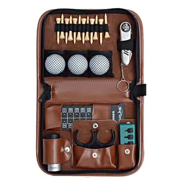 PU Leather Golf Accessory Case Handbag - PU Leather Golf Accessory Case Handbag - Image 2 of 4