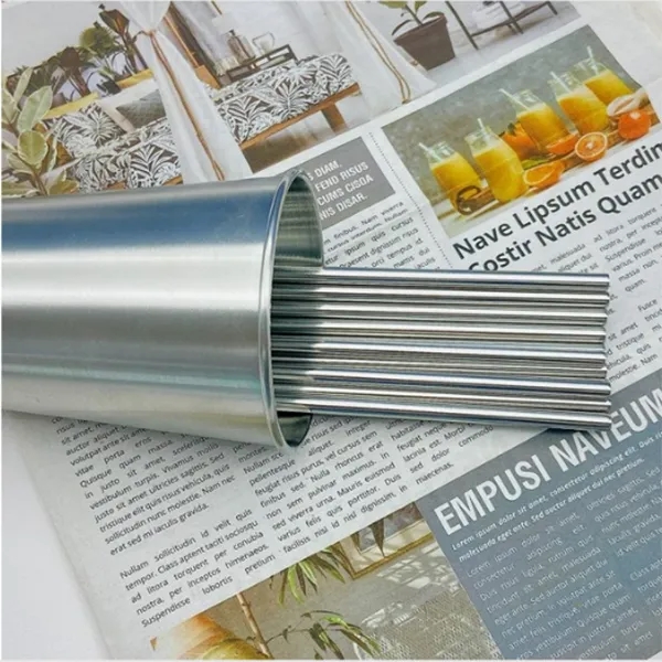 Reusable Stainless Steel Metal Straws 266MM*6MM - Reusable Stainless Steel Metal Straws 266MM*6MM - Image 2 of 3