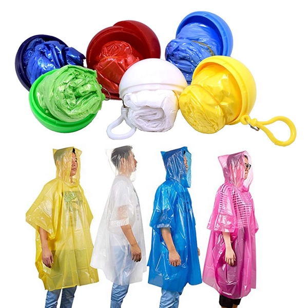 Rain Poncho in Ball Keychain - Rain Poncho in Ball Keychain - Image 1 of 14