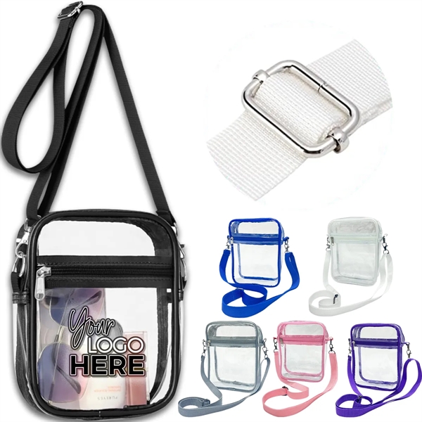 Transparent Waterproof Shoulder Crossbody Storage Coin Purse - Transparent Waterproof Shoulder Crossbody Storage Coin Purse - Image 0 of 4