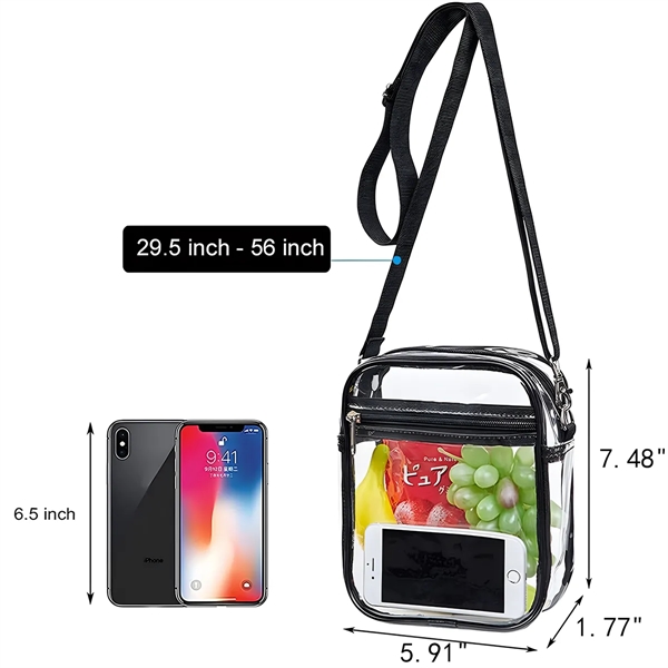 Transparent Waterproof Shoulder Crossbody Storage Coin Purse - Transparent Waterproof Shoulder Crossbody Storage Coin Purse - Image 1 of 4