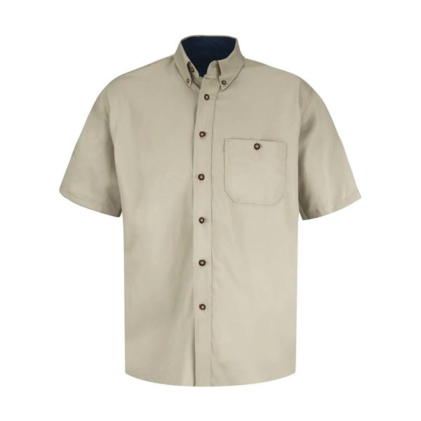 Red Kap Short Sleeve 100% Cotton Dress Shirt - Red Kap Short Sleeve 100% Cotton Dress Shirt - Image 2 of 3