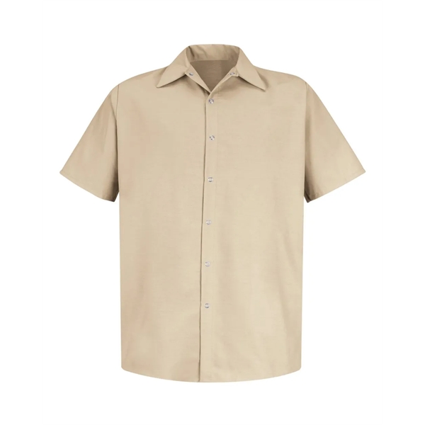 Red Kap Specialized Short Sleeve Pocketless Work Shirt - Red Kap Specialized Short Sleeve Pocketless Work Shirt - Image 5 of 10