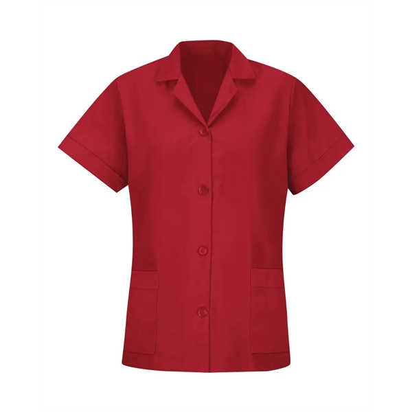 Red Kap Women's Loose Fit Short Sleeve Button Smock - Red Kap Women's Loose Fit Short Sleeve Button Smock - Image 6 of 11