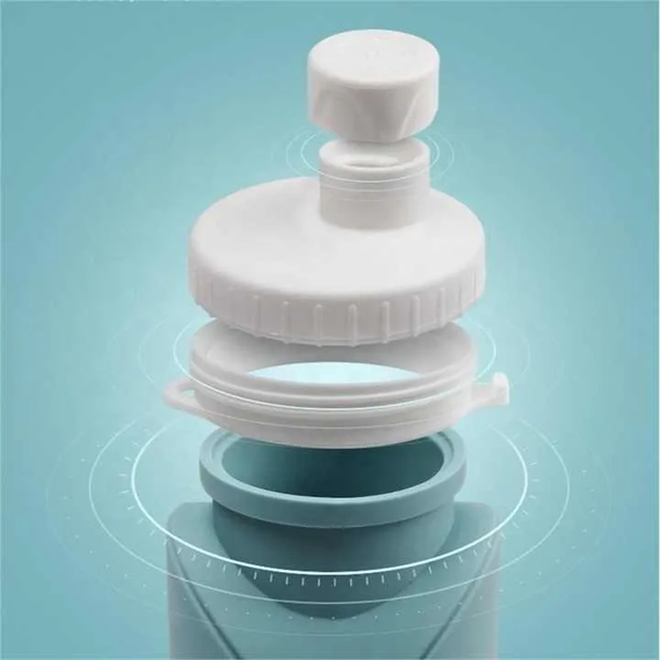 Silicone Collapsible squeeze water bottle - Silicone Collapsible squeeze water bottle - Image 1 of 2