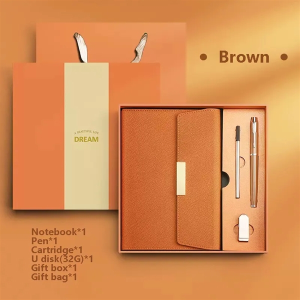 Luxury Gift Set A5 Notebook, 32G USB Flash Drive & Pen - Luxury Gift Set A5 Notebook, 32G USB Flash Drive & Pen - Image 9 of 9