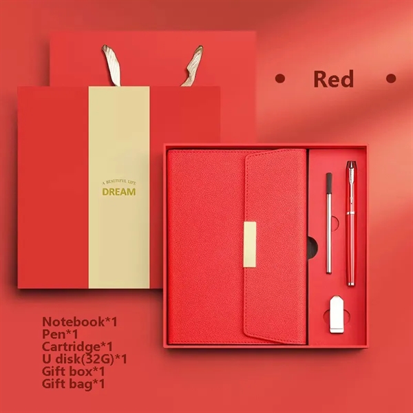 Luxury Gift Set A5 Notebook, 32G USB Flash Drive & Pen - Luxury Gift Set A5 Notebook, 32G USB Flash Drive & Pen - Image 7 of 9