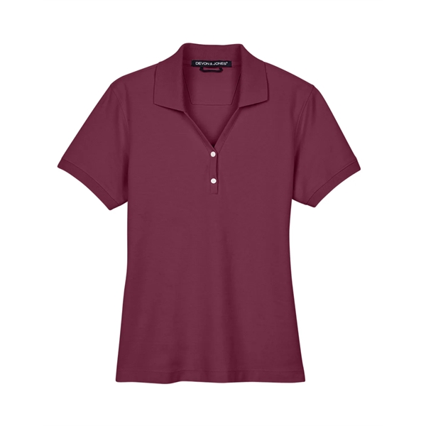 Devon & Jones Ladies' Pima Pique Y-Collar Polo - Devon & Jones Ladies' Pima Pique Y-Collar Polo - Image 121 of 142