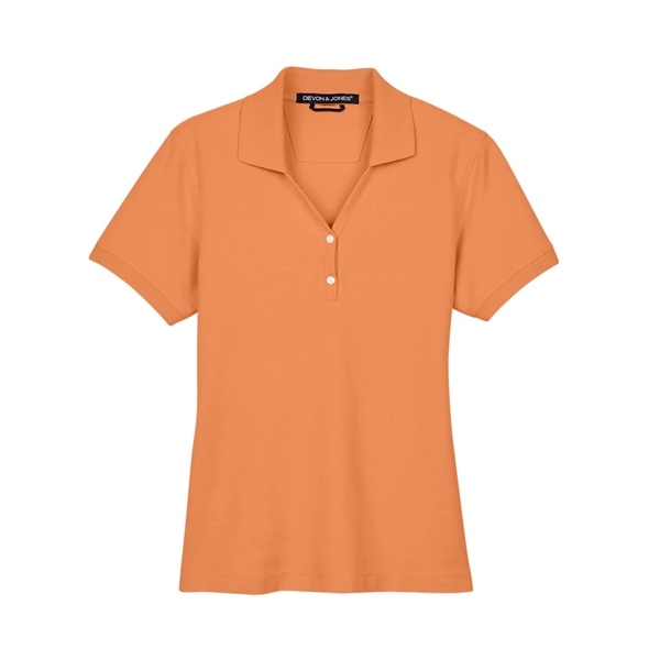 Devon & Jones Ladies' Pima Pique Y-Collar Polo - Devon & Jones Ladies' Pima Pique Y-Collar Polo - Image 126 of 142