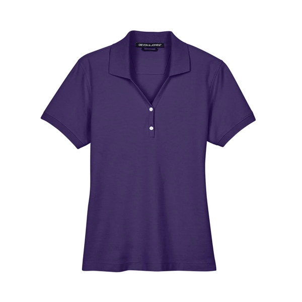 Devon & Jones Ladies' Pima Pique Y-Collar Polo - Devon & Jones Ladies' Pima Pique Y-Collar Polo - Image 131 of 142