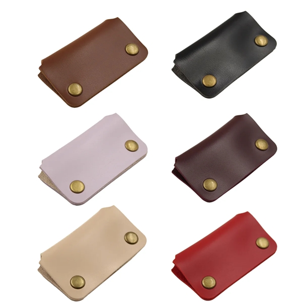 Rectangular Leather Earbud Cable Organizer Cord Wrap Winder - Rectangular Leather Earbud Cable Organizer Cord Wrap Winder - Image 1 of 8