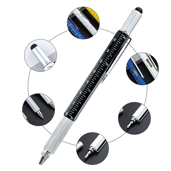 6 In 1 Multifunctional Stylus Pen - 6 In 1 Multifunctional Stylus Pen - Image 2 of 4