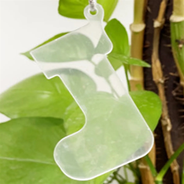 Clear Flat Acrylic Christmas Ornament for DIY Craft - Clear Flat Acrylic Christmas Ornament for DIY Craft - Image 1 of 2