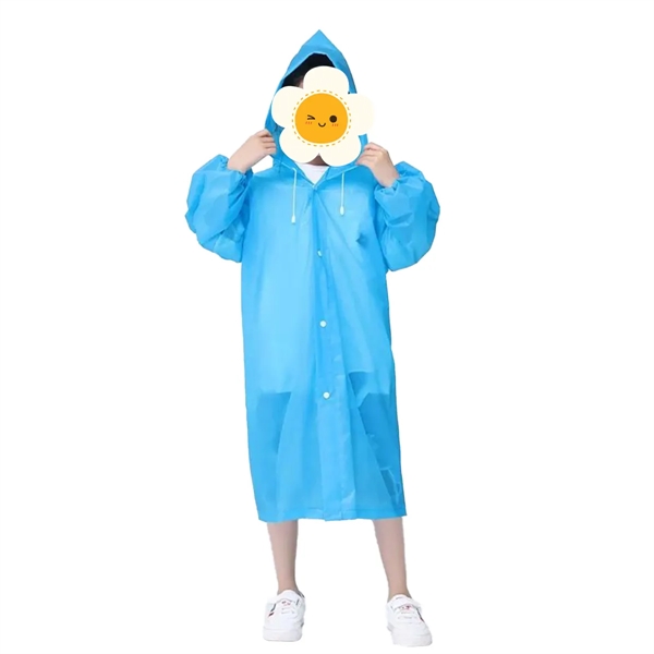 Reusable EVA Rain Ponchos For Children - Reusable EVA Rain Ponchos For Children - Image 2 of 5