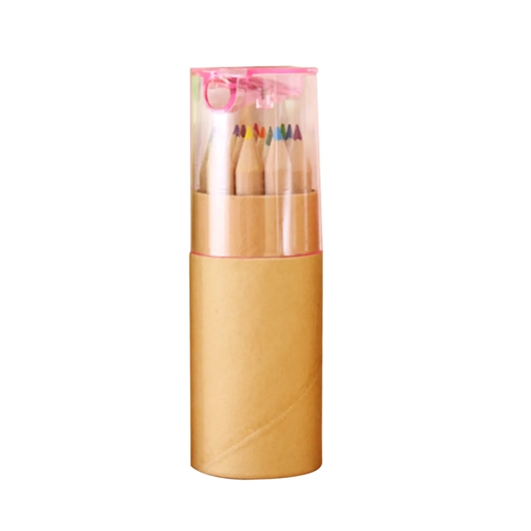 12 Piece Colored Pencil Set In Tube With Sharpener - 12 Piece Colored Pencil Set In Tube With Sharpener - Image 4 of 5