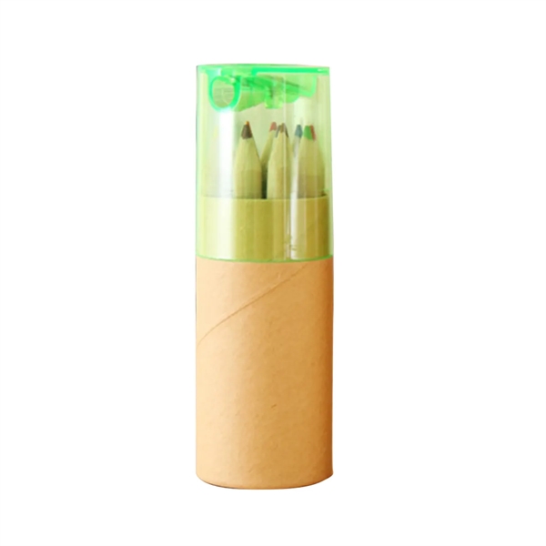 12 Piece Colored Pencil Set In Tube With Sharpener - 12 Piece Colored Pencil Set In Tube With Sharpener - Image 5 of 5
