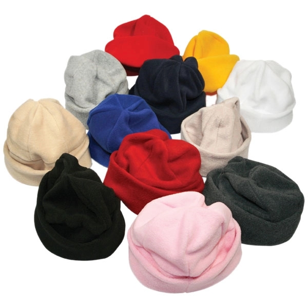 Canadian Made Premium Foldover Fleece Toques/Hats - Canadian Made Premium Foldover Fleece Toques/Hats - Image 0 of 4