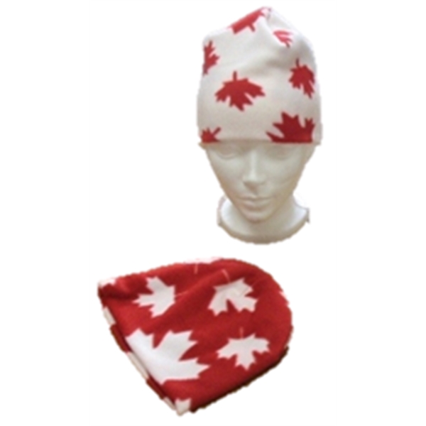Canadian Made Premium Patriotic Fleece Beanies - Canadian Made Premium Patriotic Fleece Beanies - Image 0 of 1