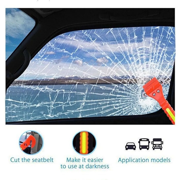 Car Safety Hammer Emergency Escape Tool Seat Belt Cutter - Car Safety Hammer Emergency Escape Tool Seat Belt Cutter - Image 3 of 4