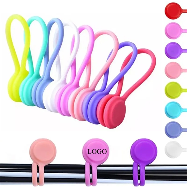 Silicone Magnetic Twist Ties - Silicone Magnetic Twist Ties - Image 0 of 5