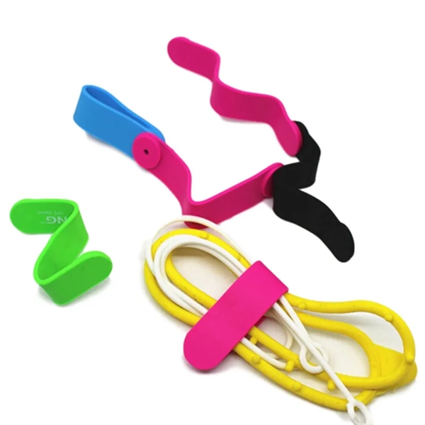 Multifunctional Silicone Magnetic Cable Ties - Multifunctional Silicone Magnetic Cable Ties - Image 2 of 5