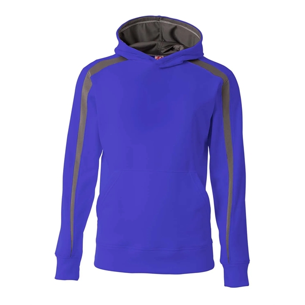 Men's Spartan Tech-Fleece Color Block Hooded Sweatshirt - Men's Spartan Tech-Fleece Color Block Hooded Sweatshirt - Image 6 of 8