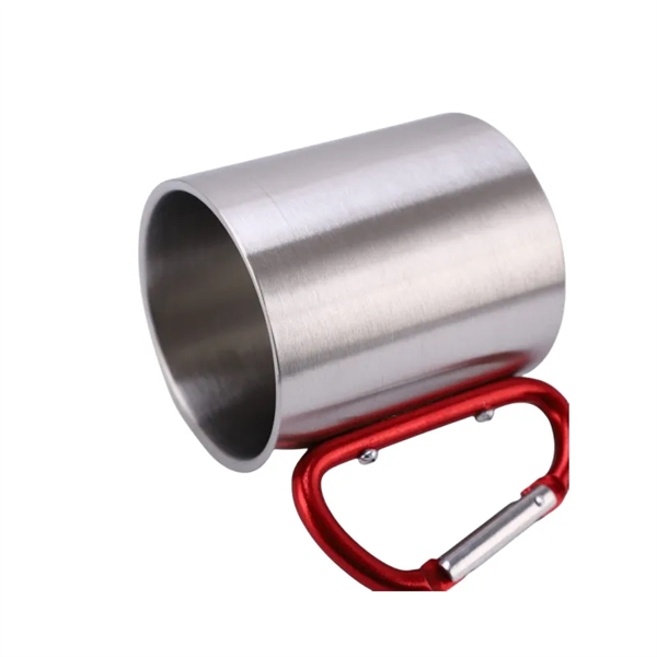 Carabiner Handle Stainless Steel Mug - Carabiner Handle Stainless Steel Mug - Image 3 of 6