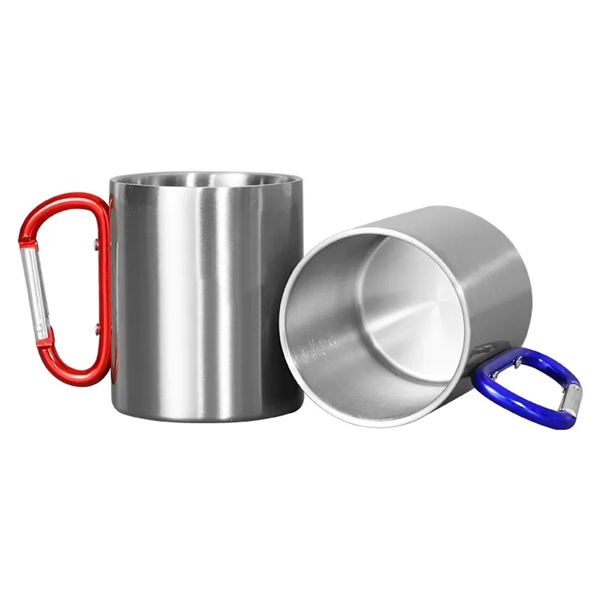 Carabiner Handle Stainless Steel Mug - Carabiner Handle Stainless Steel Mug - Image 6 of 6